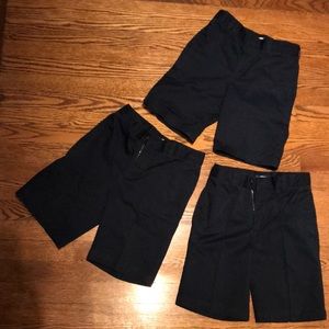 Lands End boys School Uniform shorts, navy 10